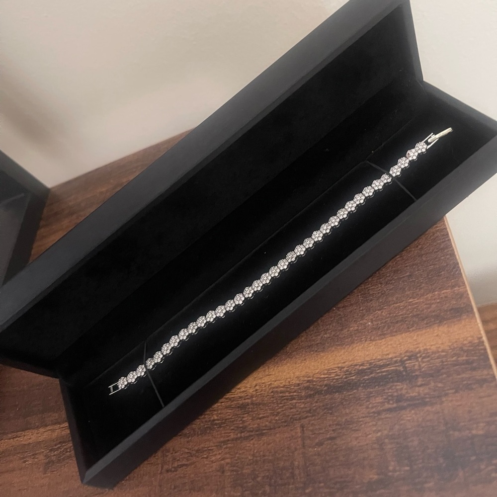 Real Silver Tennis Bracelet